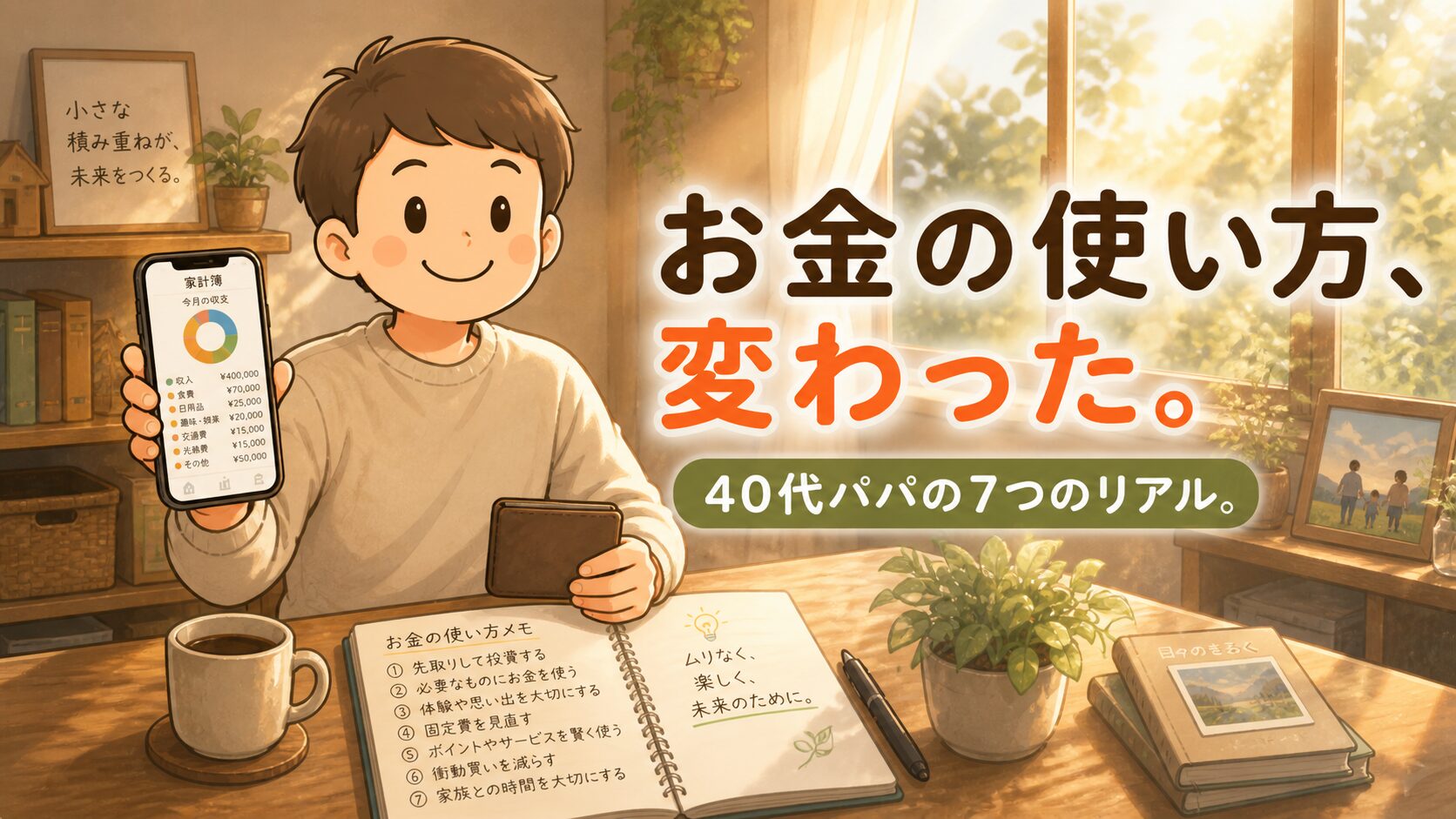 投資を始めて変わったお金の使い方7つ｜40代ブルーカラーパパのリアル