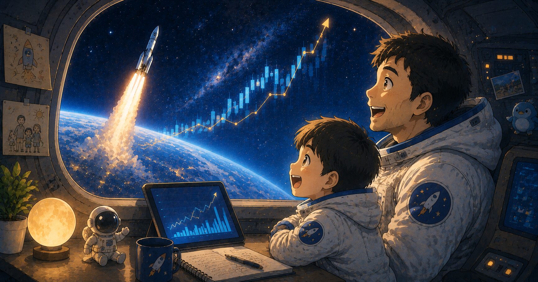 SpaceX上場（SPCX）のヘッダー画像｜NASDAQ100組入れがレバナスへ与える影響